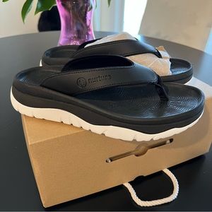 COPY - Nurture platform Watson flip flop sandals black